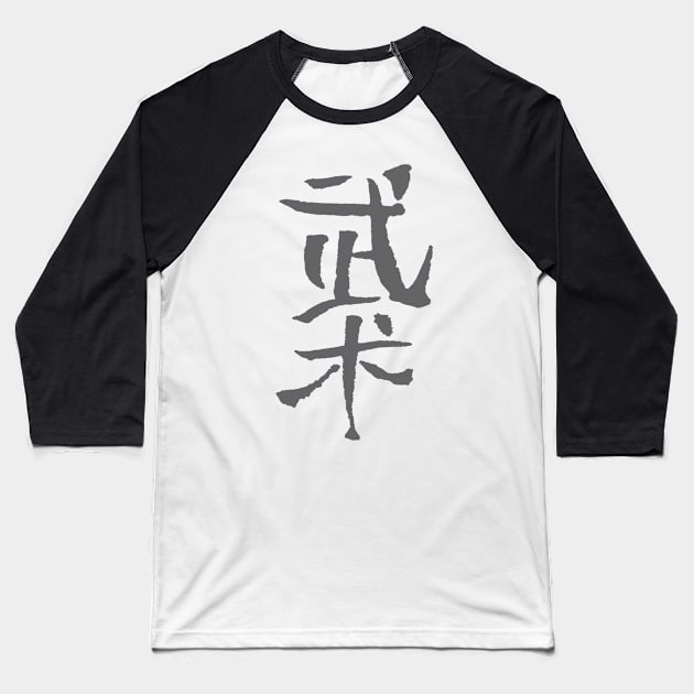 Wushu (Chinese Martial Arts) Baseball T-Shirt by Nikokosmos